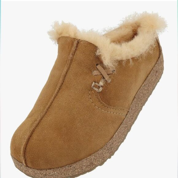 HAFLINGER Saskatchewan Lambskin Leather Clog Unisex 36/5 - Picture 1 of 9